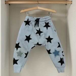 Nununu Star Baggy Pants | Foggy Blue, Toddler 2-3
